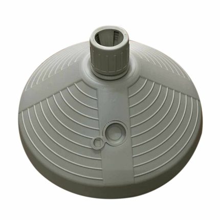 Marbueno Base Umbrella Round Plastic 38x38x14 cm 10L White Garden, Pool, Terrace 10502